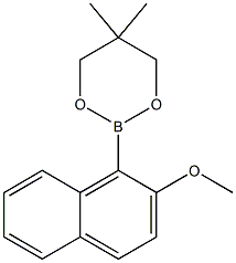2-(2-METHOXY-1-NAPHTHYL)-5,5-DIMETHYL-1,3,2-DIOXABORINANE 结构式