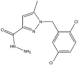1-(2,5-DICHLOROBENZYL)-5-METHYL-1H-PYRAZOLE-3-CARBOHYDRAZIDE 结构式