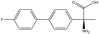 (2S)-2-AMINO-2-[4-(4-FLUOROPHENYL)PHENYL]PROPANOIC ACID 结构式