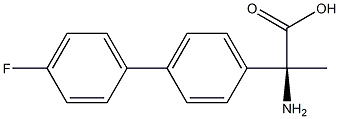 (2S)-2-Amino-2-[4-(4-fluorophenyl)phenyl]propanoic acid 结构式