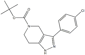 TERT-BUTYL 3-(4-CHLOROPHENYL)-6,7-DIHYDRO-1H-PYRAZOLO[4,3-C]PYRIDINE-5(4H)-CARBOXYLATE 结构式