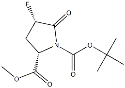 BOC-CIS-4-FLUORO-5-OXO-L-PROLINE METHYL ESTER 结构式