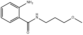 2-氨基-N-(3-甲氧基丙基)苯甲酰胺 结构式