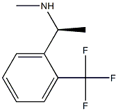 (S)-N-METHYL-1-[2-(TRIFLUOROMETHYL)PHENYL]ETHYLAMINE 结构式