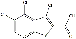 3,4,5-TRICHLORO-1-BENZOTHIOPHENE-2-CARBOXYLIC ACID 结构式