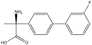 (2S)-2-AMINO-2-[4-(3-FLUOROPHENYL)PHENYL]PROPANOIC ACID 结构式