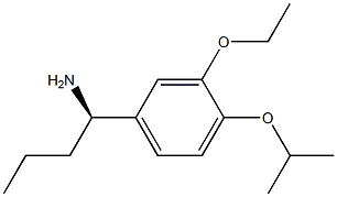 (1R)-1-[3-Ethoxy-4-(methylethoxy)phenyl]butylamine 结构式