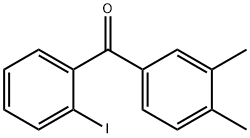 3,4-Dimethyl-2'-iodobenzophenone 结构式
