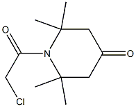 1-(CHLOROACETYL)-2,2,6,6-TETRAMETHYLPIPERIDIN-4-ONE 结构式