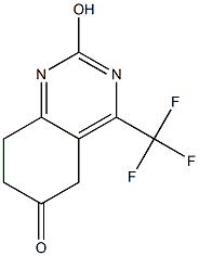 5,6,7,8-TETRAHYDRO-2-HYDROXY-6-OXO-4-(TRIFLUOROMETHYL)QUINAZOLINE 结构式