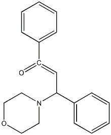 3-MORPHOLIN-4-YL-1,3-DIPHENYL-PROPENONE 结构式