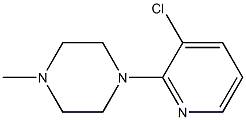 3-CHLORO-2-(4-METHYLPIPERAZIN-1-YL)PYRIDINE 结构式