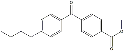 METHYL 4-(4-N-BUTYLBENZOYL)BENZOATE 结构式