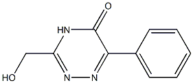 3-Hydroxymethyl-6-phenyl-1,2,4-triazin-5(4H)-one 结构式