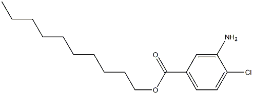 3-AMINO-4-CHLORO BENZOIC DECYL ESTER 结构式