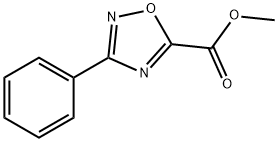 3-苯基-1,2,4-恶二唑-5-羧酸甲酯 结构式