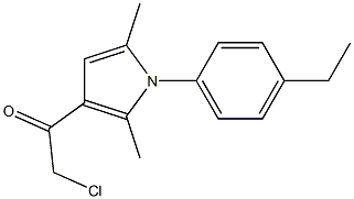 2-CHLORO-1-[1-(4-ETHYLPHENYL)-2,5-DIMETHYL-1H-PYRROL-3-YL]ETHANONE 结构式