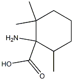 1-AMINO-2,2,6-TRIMETHYLCYCLOHEXANECARBOXYLIC ACID 结构式