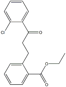 3-(2-CARBOETHOXYPHENYL)-2'-CHLOROPROPIOPHENONE 结构式