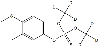 倍硫磷-D6 结构式