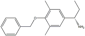 (1S)-1-[3,5-DIMETHYL-4-(PHENYLMETHOXY)PHENYL]PROPYLAMINE 结构式