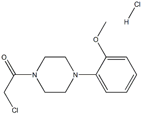 1-(CHLOROACETYL)-4-(2-METHOXYPHENYL)PIPERAZINE HYDROCHLORIDE 结构式