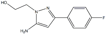 2-[5-AMINO-3-(4-FLUOROPHENYL)-1H-PYRAZOL-1-YL]ETHANOL 结构式