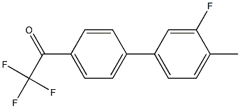 4'-(3-FLUORO-4-METHYLPHENYL)-2,2,2-TRIFLUOROACETOPHENONE 结构式