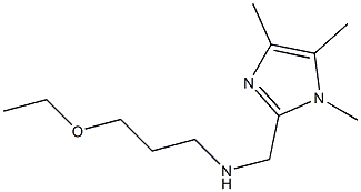 (3-ETHOXY-PROPYL)-(1,4,5-TRIMETHYL-1H-IMIDAZOL-2-YLMETHYL)-AMINE 结构式