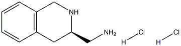 (3R)-1,2,3,4-四氢-3-异喹啉甲胺盐酸盐 结构式