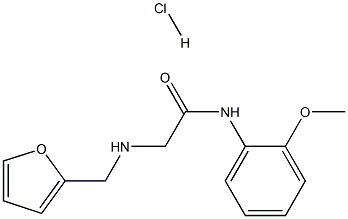 2-[(2-FURYLMETHYL)AMINO]-N-(2-METHOXYPHENYL)ACETAMIDE HYDROCHLORIDE 结构式