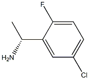 (1R)-1-(5-CHLORO-2-FLUOROPHENYL)ETHYLAMINE 结构式