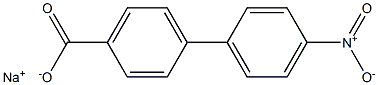 4'-NITRO-4-BIPHENYLCARBOXLIC ACID SODIUM SALT 结构式