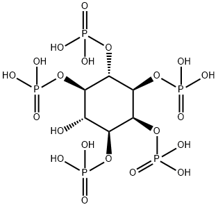 D-MYO-肌醇 1,2,3,5,6-五磷酸酯 结构式
