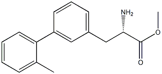 METHYL (2S)-2-AMINO-3-[3-(2-METHYLPHENYL)PHENYL]PROPANOATE 结构式