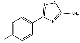 3-(4-氟苯基)-1,2,4-噻二唑-5-胺 结构式