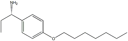 (1S)-1-(4-HEPTYLOXYPHENYL)PROPYLAMINE 结构式