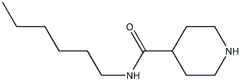 N-HEXYLPIPERIDINE-4-CARBOXAMIDE 结构式