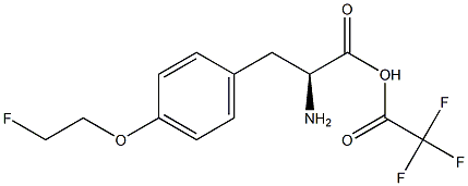 (2S)-O-(2'-FLUOROETHYL)- TYROSINE, TRIFLUOROACETATE 结构式