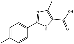 5-METHYL-2-(4-METHYLPHENYL)-3H-IMIDAZOLE-4-CARBOXYLIC ACID 结构式