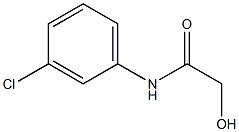 N-(3-CHLOROPHENYL)-2-HYDROXYACETAMIDE 结构式