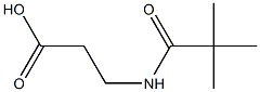 3-[(2,2-DIMETHYLPROPANOYL)AMINO]PROPANOIC ACID 结构式