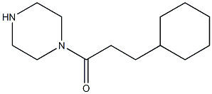 1-(3-CYCLOHEXYLPROPANOYL)PIPERAZINE 结构式