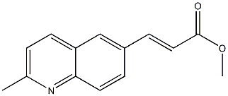 METHYL 3-(2-METHYLQUINOLIN-6-YL)ACRYLATE 结构式