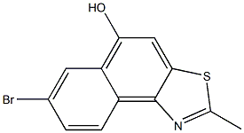 7-Bromo-2-methyl-naphtho[1,2-d]thiazol-5-ol 结构式
