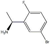 (1S)-1-(5-BROMO-2-FLUOROPHENYL)ETHYLAMINE 结构式