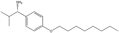 (1S)-2-METHYL-1-(4-OCTYLOXYPHENYL)PROPYLAMINE 结构式