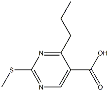 2-METHYLSULFANYL-4-PROPYL-PYRIMIDINE-5-CARBOXYLIC ACID 结构式