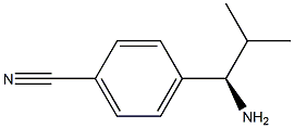 4-((1R)-1-AMINO-2-METHYLPROPYL)BENZENECARBONITRILE 结构式