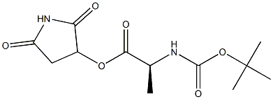 BOC-L-ALANINE HYDROXYSUCCINIMIDE ESTER 结构式